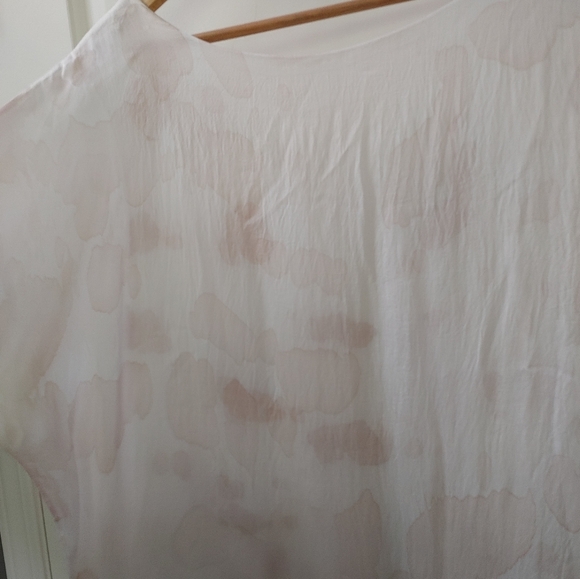 Via Veneto 🤍Made in Italy🤍 Silk Blend Flowy Boho Top ~ Size L - Picture 13 of 14